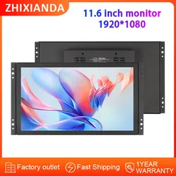 New 11.6 Inch 1920*1080 High Resolution Open Frame Screen Monitor With HD VGA USB Interface