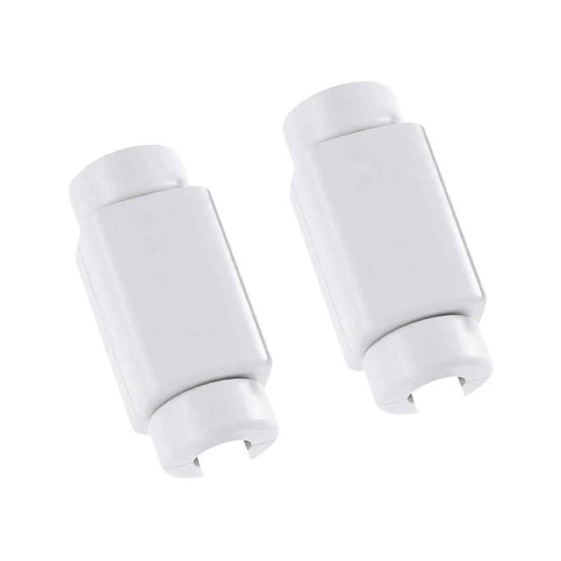 D5BB Press Close Cord End Shell White PVC Strain Relief Guard for USB C and Selected Standard Data Cords, Travel Storage