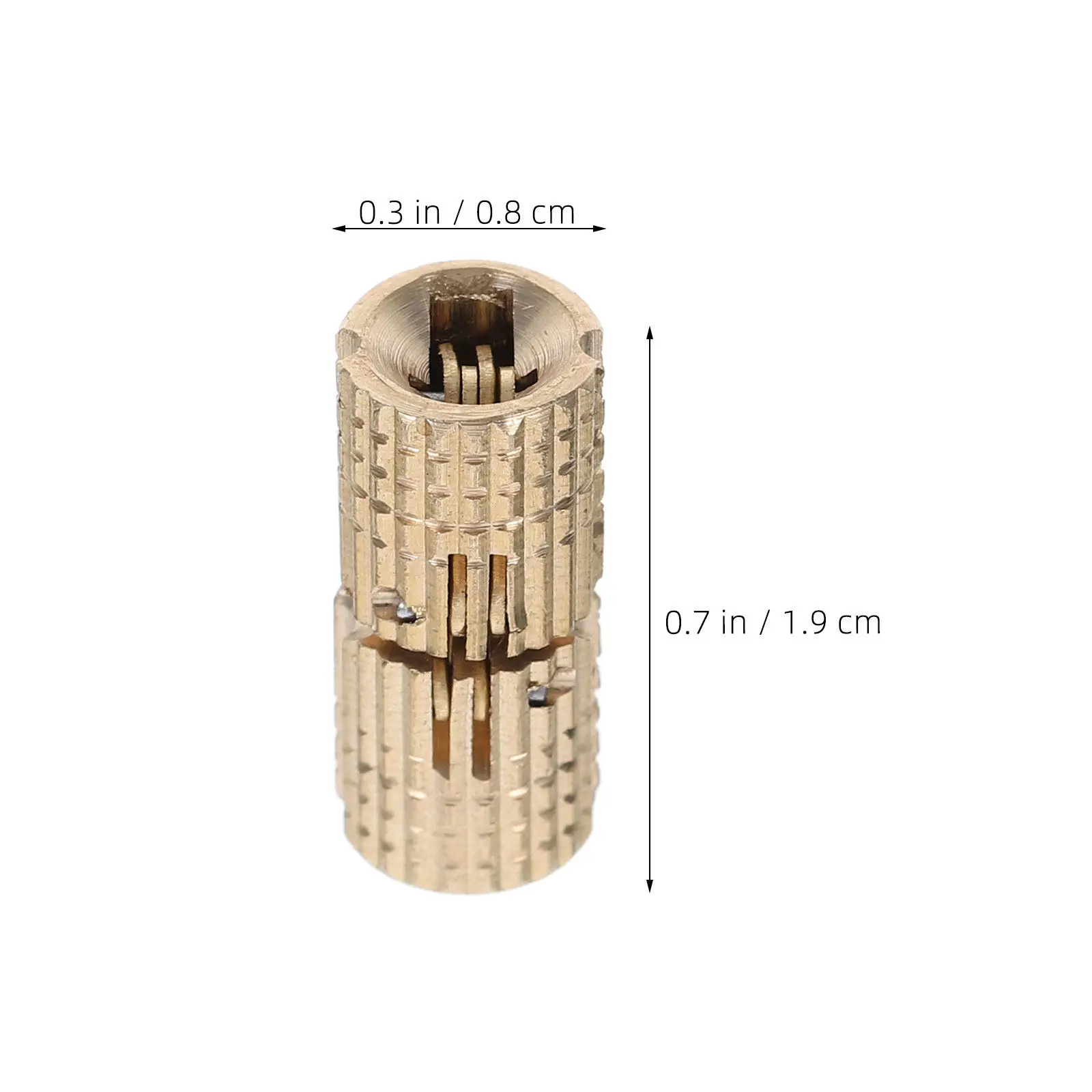 6Pcs Hidden Brass Barrel Hinges 8Mm 180 Degree Concealed Box Hinges Invisible Silent Furniture Fittings for Cabinets