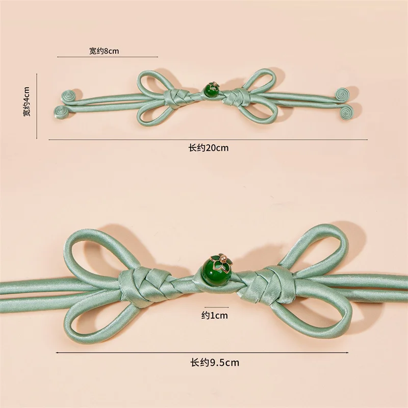2pcs Chinese Tang Suit Handmade Cheongsam Buttons Knot Fastener Closures DIY Traditional Handcraft Decor