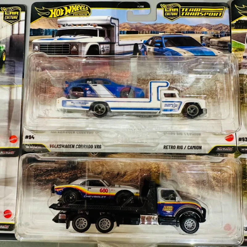 Hot Wheels Car Culture FLF56-26L Team Transport Gold Label Honda Civic Camaro Off-Road 1/64 Die-Cast Model Cars Collectible Gift