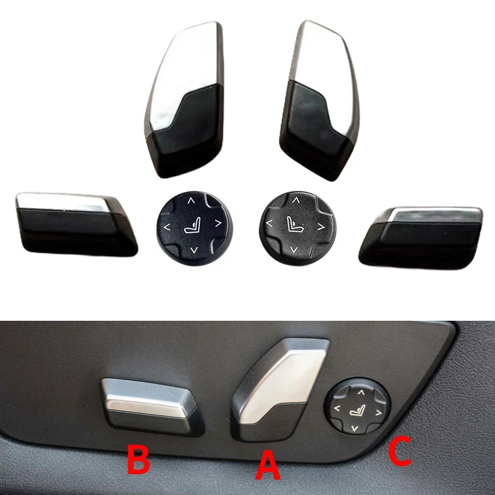 

Car Electric Power Seat Adjustment Control Switch Button Trim For BMW 5 6 7 Series 530i 540i G12 G28 G38 2018-2023
