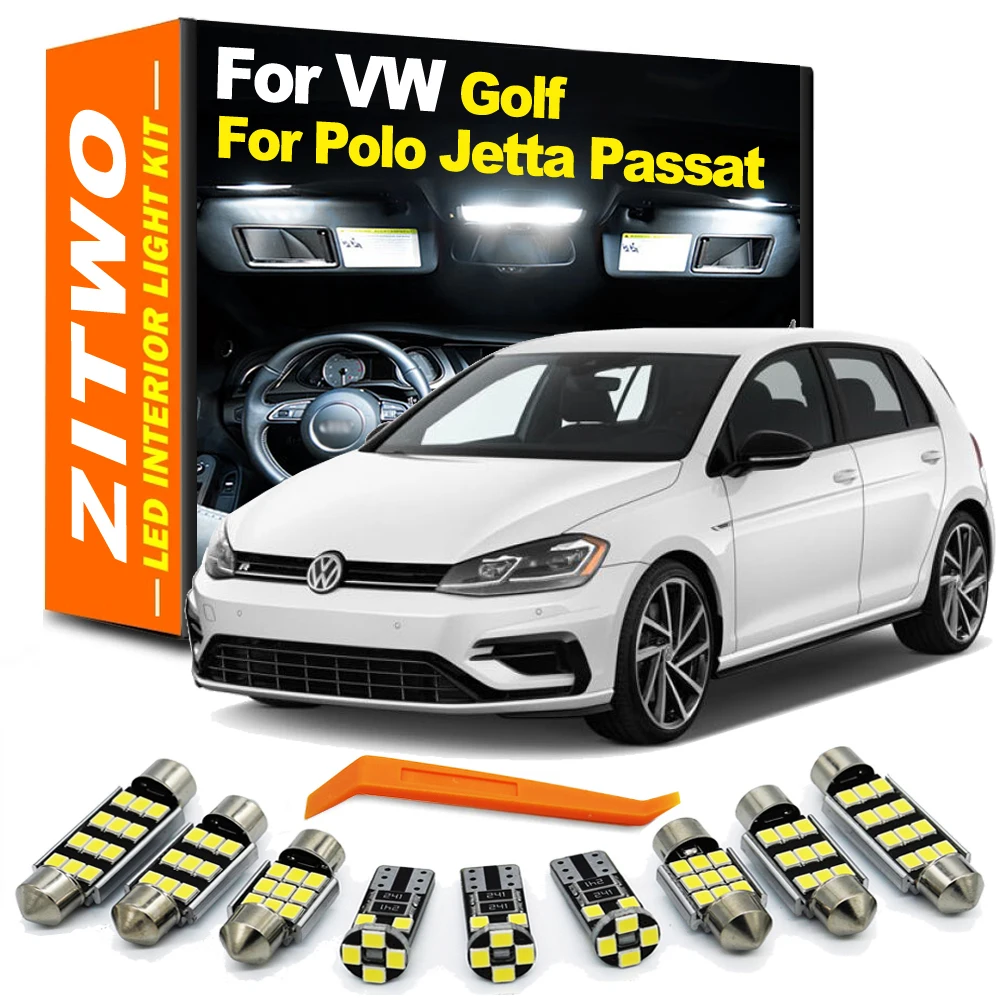 ZITWO nie błąd oświetlenie wnętrza LED zestaw do VW Volkswagen Golf Jetta 3 4 5 6 7 MK4 MK5 MK6 MK7 Passat B5 B6 B7 CC Polo 6R 6C 9N