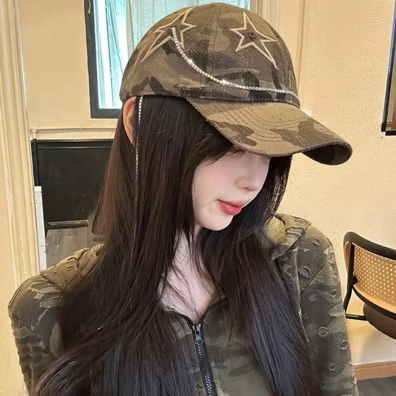 31BF Fashion Chain Star Designs Baseball Caps Adjustable and Breathable Polyester for Street Styles and Casual Wear Sunproof