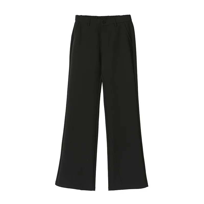 Schwarze Business-Anzughose für Herren, schmal geschnitten, elastisch, bequem, locker, einfarbig, Büro-Freizeithose, Herrenbekleidung – Detail 15