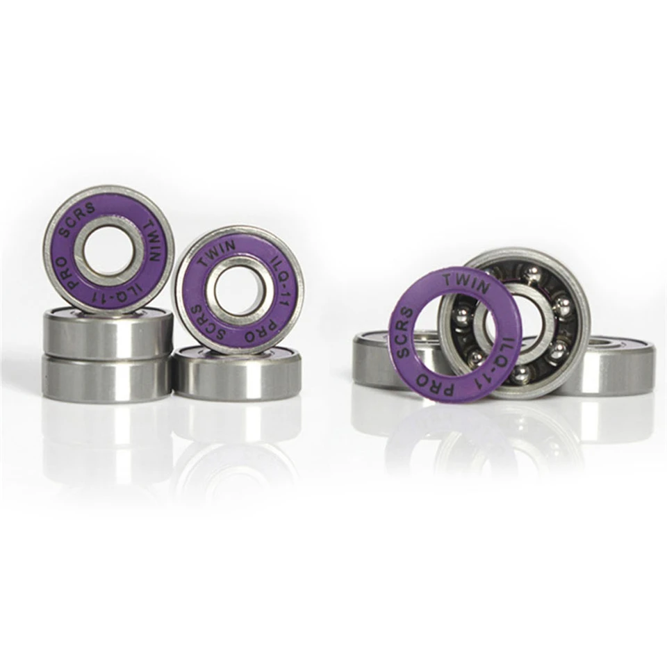 ILQ-11 Bearings for Inline Skates Roller 16 Pieces Miniature Ball Radial Ball Bearing Good Quality Skating Bearing