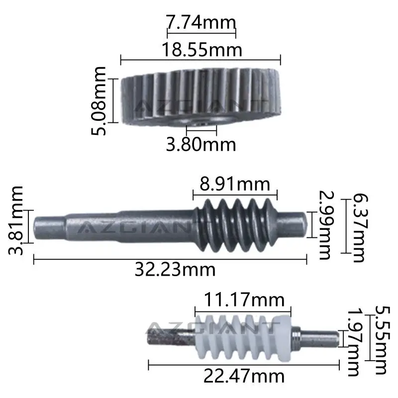 AZGIANT Car Side Wing Mirror Folding Gear Part Pinion Set For Mitsubishi Forte Pickup Truck MK4/Strada Brand New Auto Spare Part