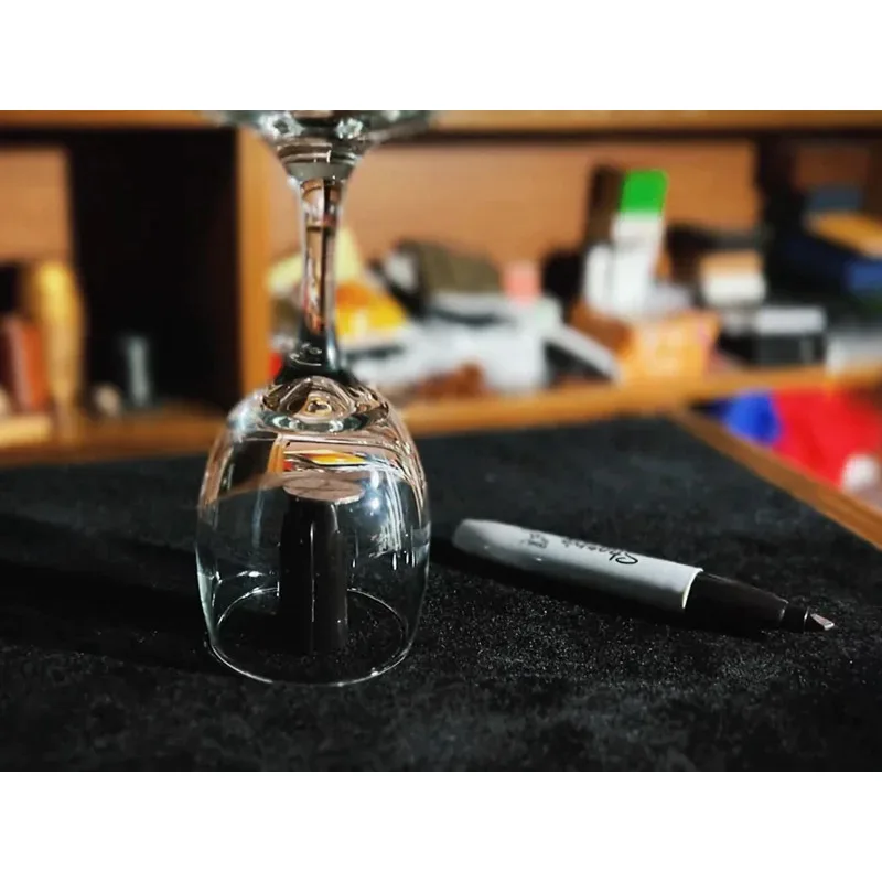 

Telekinesis Sharpie Cap 2.0 Remote Control Magic Tricks Coin Fall Off The Cap Close Up Street Stage Illusions Gimmicks Mentalism