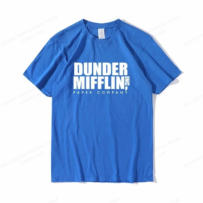 DUNDER MIFFLIN T Shirt Men Fashion T-shirts Cotton Tshirt Office Tops Tees Women Tshirt Boy Tees Summer Camisetas Letter Clothes