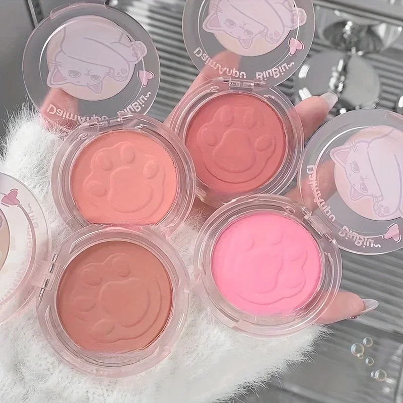 ماتي 3D لون واحد أحمر الخدود الطبيعي الخد تينت مقاوم للماء الوجه الكنتوري مسحوق لينة الكورية نمط الإناث ماكياج اشراق #5