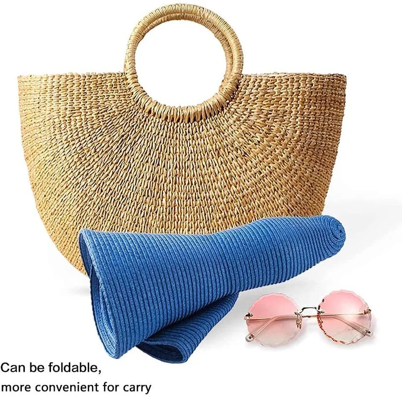 Women 15cm Wide Brim Sun Hat Summer Travel Floppy Straw Hat Female Outdoor Vacation Roll Up UPF50+ Oversized Foldable Beach Hat