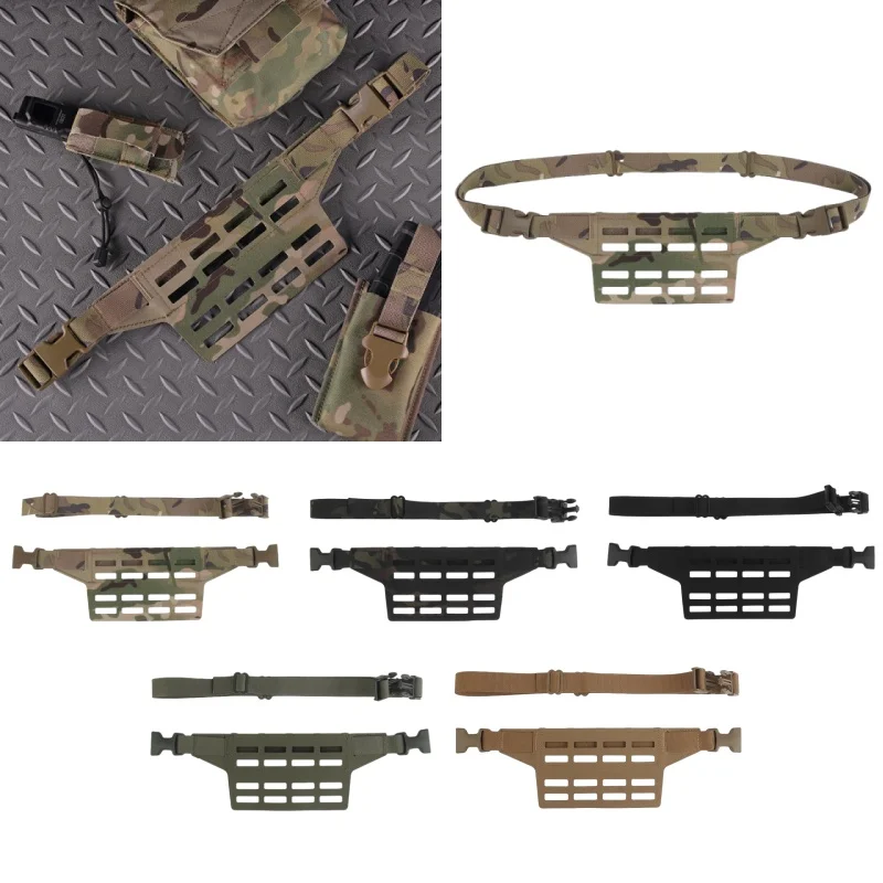 

4-grid Waist Bag Adapter Board Equipped With 4 Columns Of MOLLE Mounting Suitable For DIY Outdoor Equipment Camping Accessories