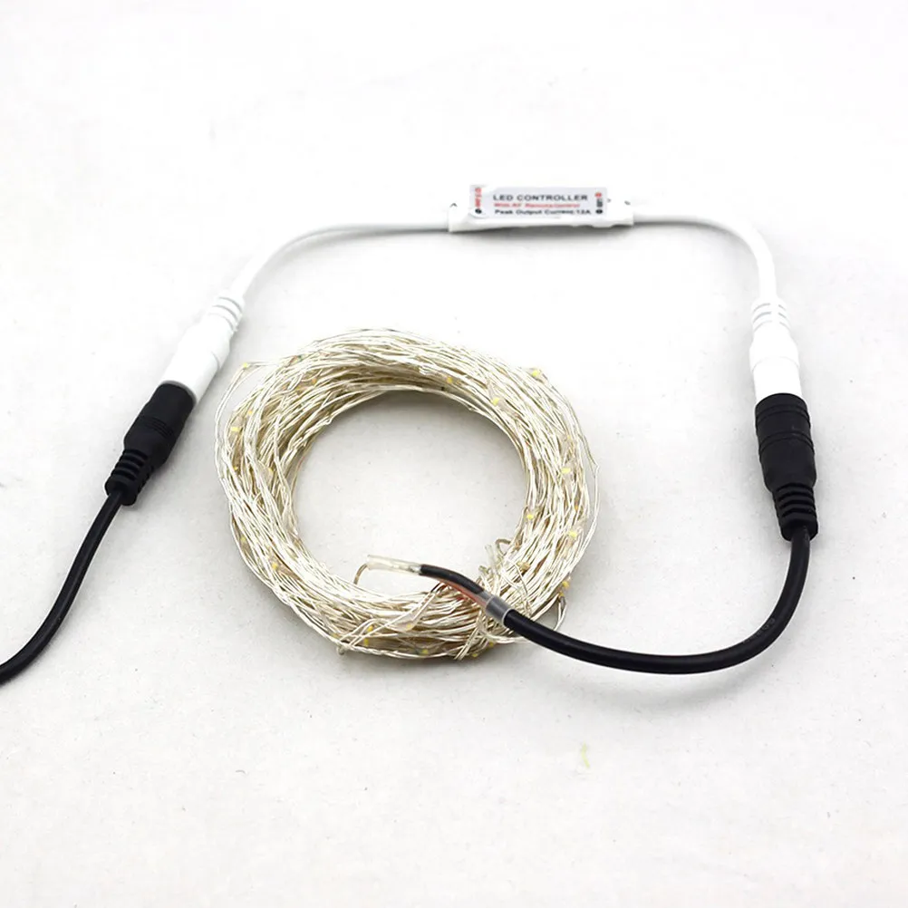 

LED Strip Light Controller 11 Keys Wireless Dimmer Single Color 10 Level Brightness 8 Effects Modes Easy to Carry Portable
