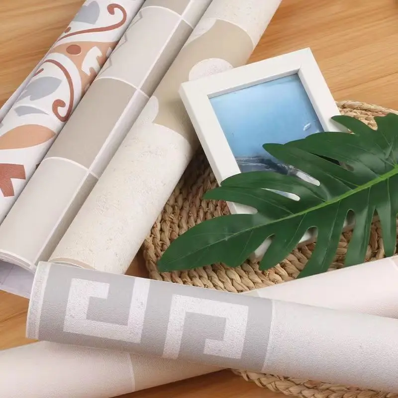 Self Adhesive Waterproof Thicken Tile Floor Sticker Bathroom Floor Non Slip Sticker Kitchen Toilet Living Room Decor PVC Sticker