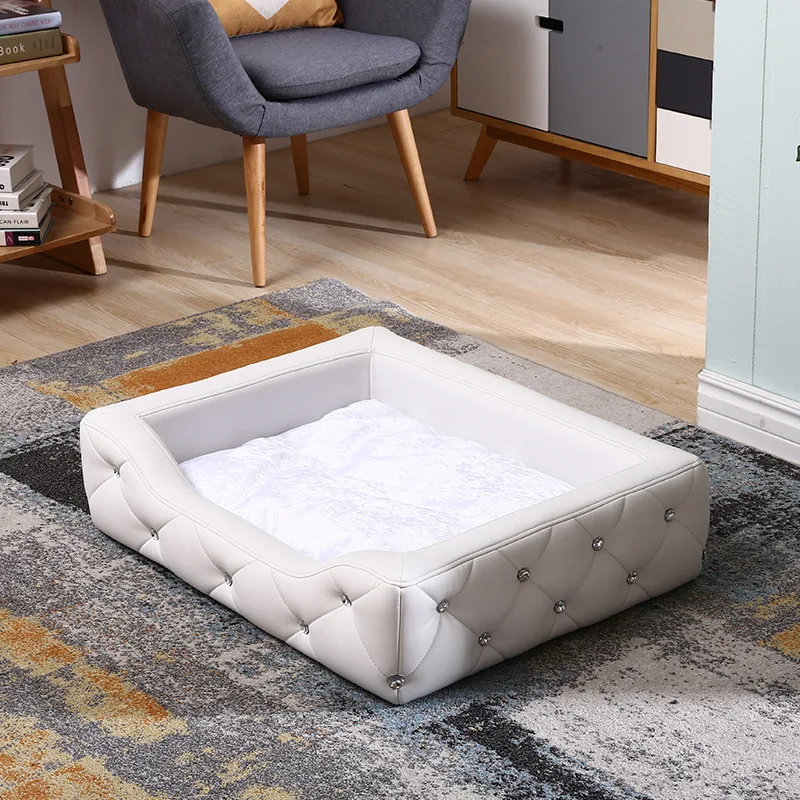 

Teddy Kennel Small Dog House Golden Retriever Kennel Pet Leather Sofa Princess Bed Removable and Washable Universal in All Seaso