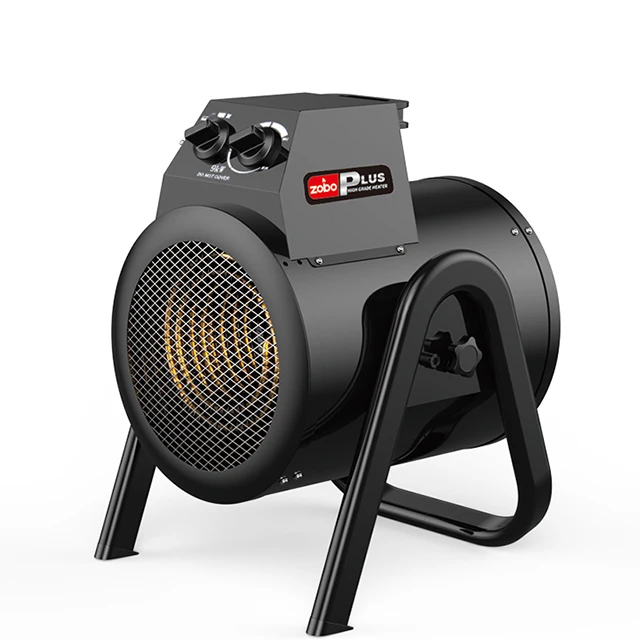 Low MOQ 5KW Space Round Heater Factory Electric Outdoor Hot Air Blower Poultry Electric Chick Brooder Heating Fan Heater