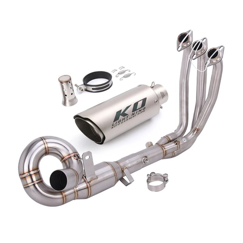 Uitlaatsysteem demper eindpijp header 304 roestvrij staal uitlaat met DB killer voor CFMOTO 675SR SS 2024-2026 675NK 2025 2026