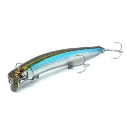 Aoclu Jerkbait schwimmende Wobbler 13cm 21g harter Köder Minnow Popper Angel köder mit Magnet für Long Casting Sea Bass 4 # Haken