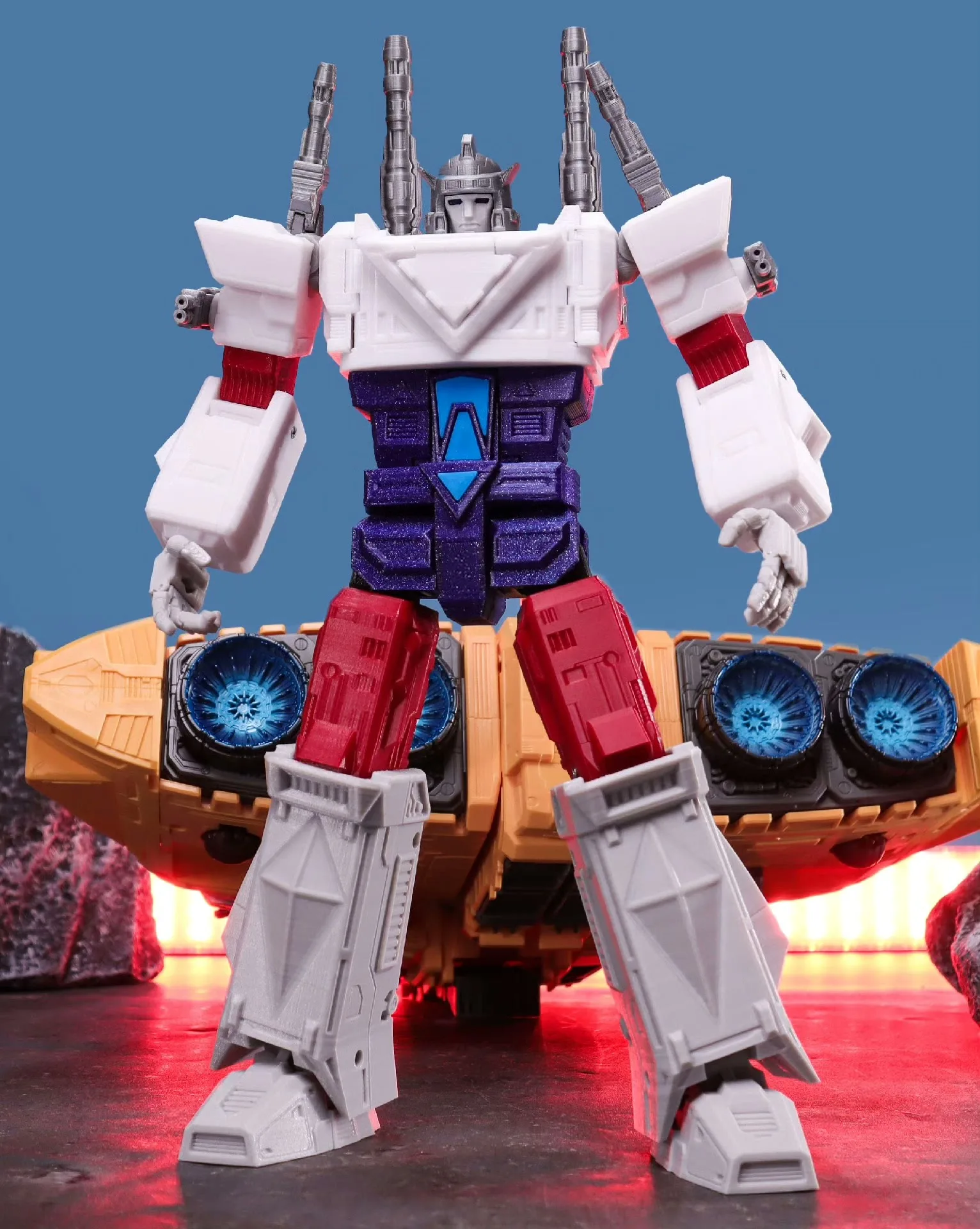 3D Printed Autobot Holographic Giant Giant Halonicus 28cm Magnetically Controlled Light Joint Movable Model Toy