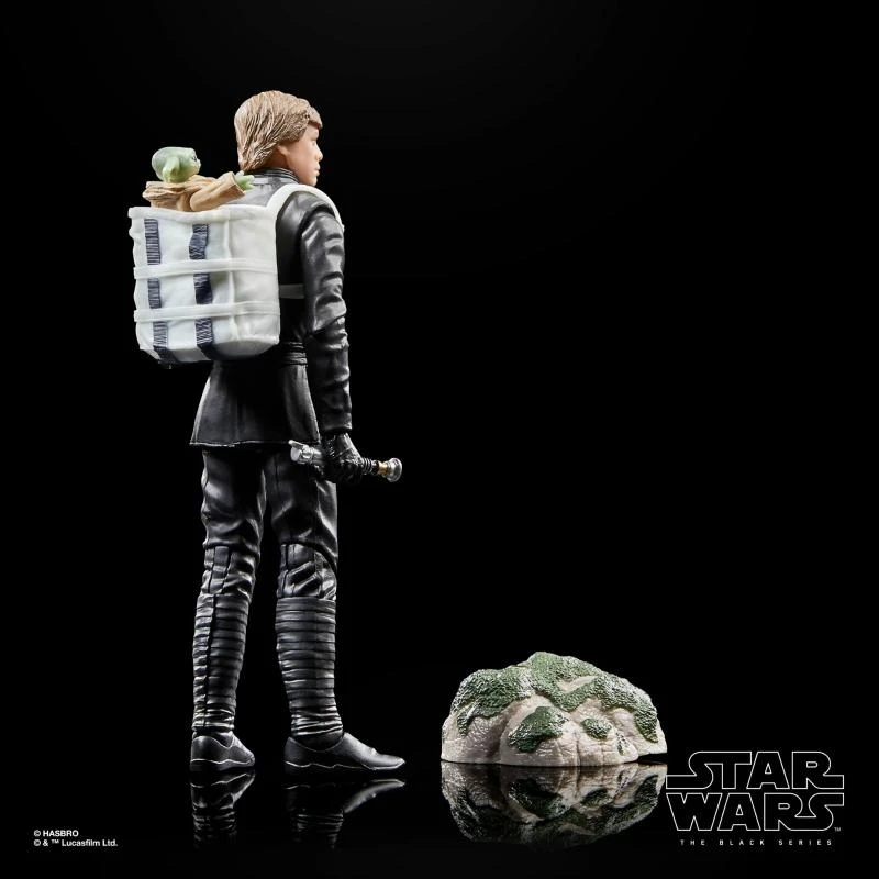 لعبة Hasbro Star Wars ذات السلسلة السوداء ، لعبة Deluxe Luke Skywalker وهدايا Grogu للأطفال ، موديل الشكل 6 بوصة ، عبوة 2