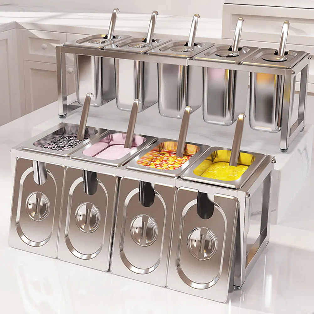 Soporte retráctil de una sola capa para caja de condimentos de cocina, almohadilla para pies ajustable, estante para ollas de mermelada para el hogar, espacio para tienda de té de la leche, 1 ud.