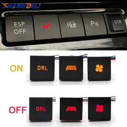 1PC LED DRL Spotlights Packing Radar Music Power On Off Camera Switch Button For Volkswagen Golf 6 Jetta 5 MK5 EOS Scirocco