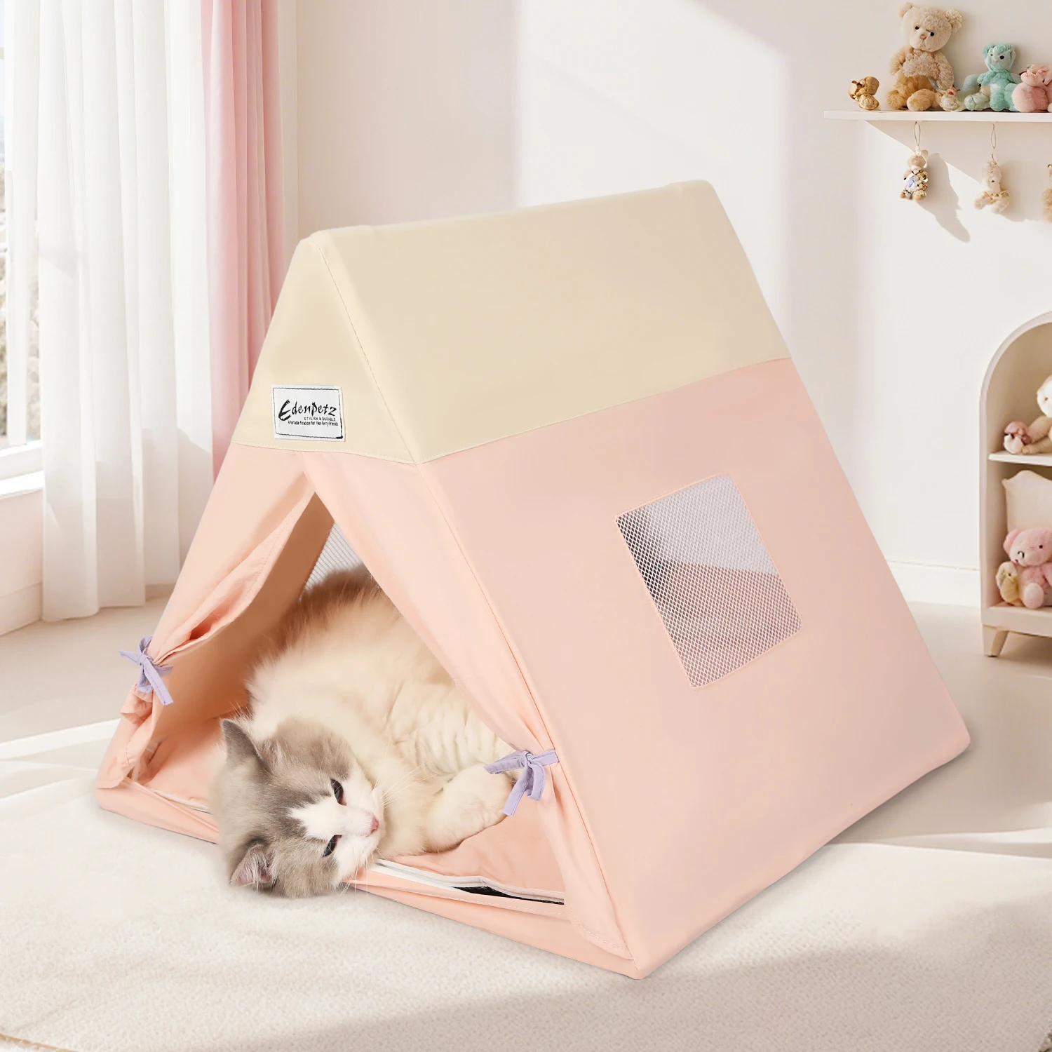 Outdoor Camping Dog Kennel - Sweet Princess Pet House Tent Cat