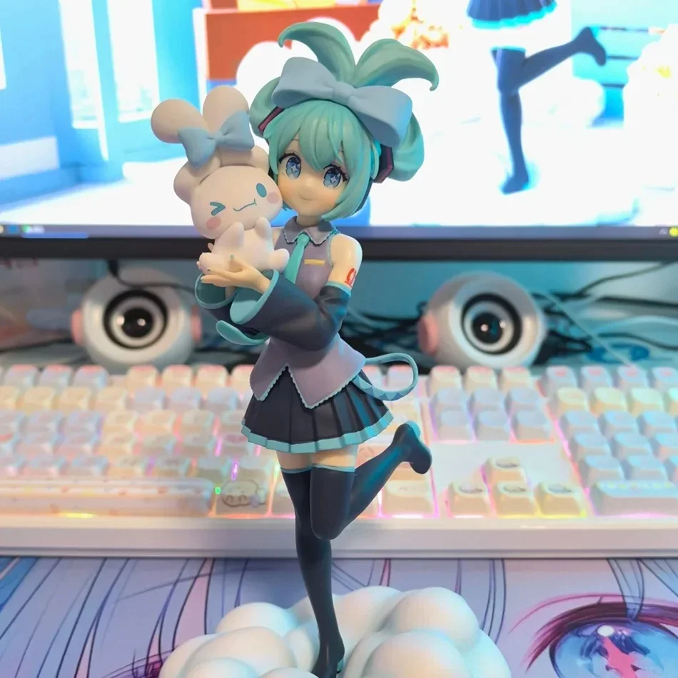 21CM Anime Collaboration Figure - Hatsune Miku X Cinnamoroll Collectible Model Decorative Gift for Children Birthday view 5
