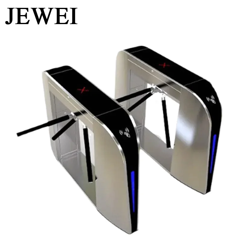 Swing Barrier Access Control Gates Semi-Automatic Turnstile Solenoid Electromagnet Card Swipe Entrance Machine Flap Barrier