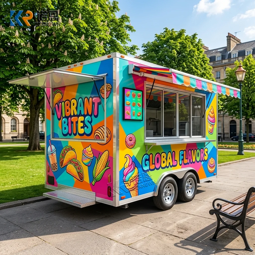 CE Certificate Food Concession Stand Mobile Bar Trailer Coffee Juice Truck Mobile Food Cart for Drinks