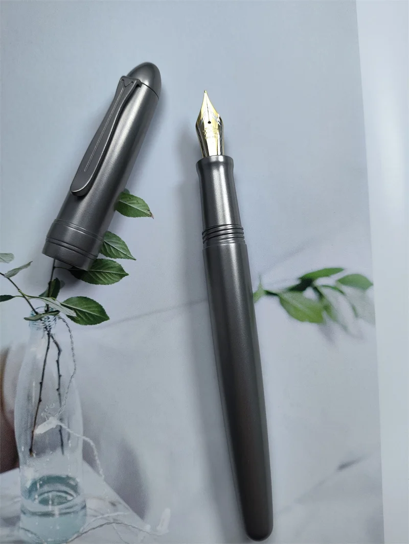 Luxury Titanium Ultra-light NO.6 Nib Assembly Fountain Pen Iridium Hand Polished Nib Ink Pen School Supplies Stationery Writing