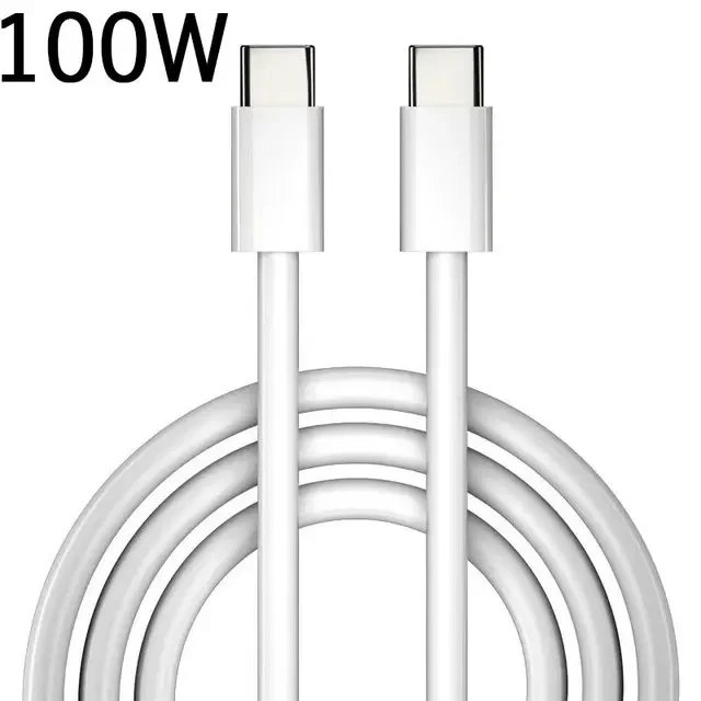 PD 100W USB C naar USB Type C-kabel Snel opladen datakabel voor Huawei Samsung Xiaomi Macbook iPad Datalijn Type C naar Type C - afbeelding 1