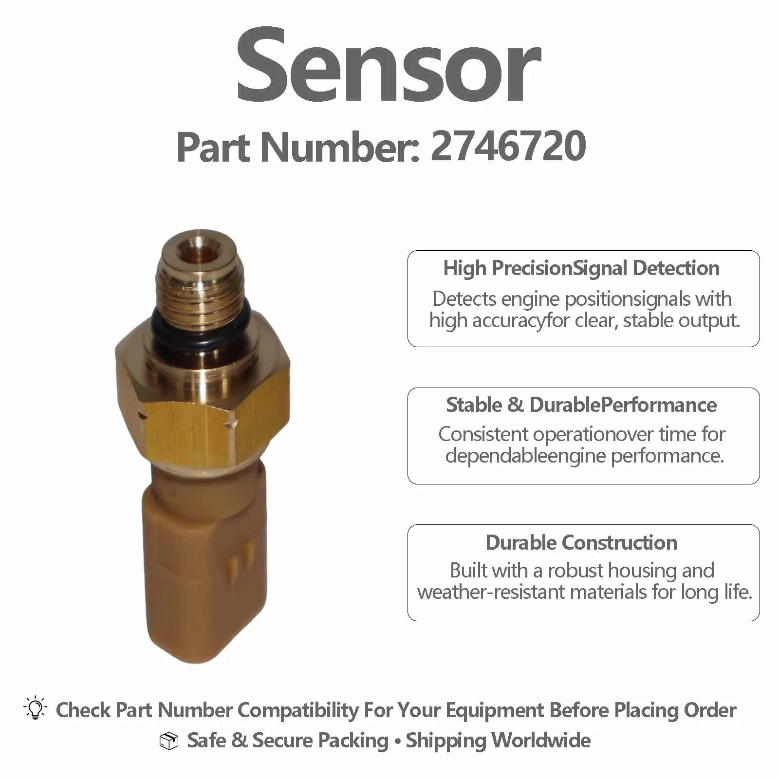 Oil Pressure Sensor 278-5273 For Caterpillar CAT M322C M316C M318C M313C M315C M318C MH WHEELED EXCAVATOR