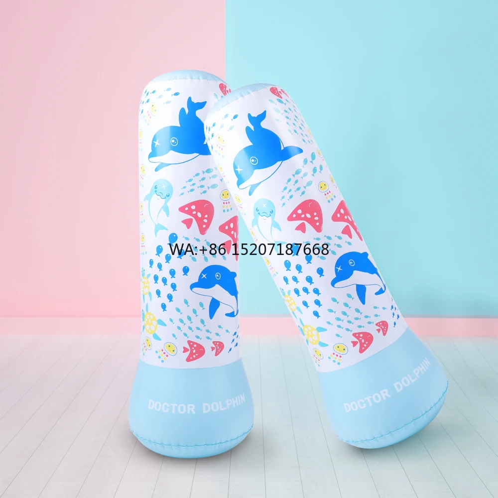 Saco de boxeo de energía para niños, niños y niñas, entrenamiento, precio de fábrica, logotipo personalizado, saco de boxeo inflable para niños, Kickboxing