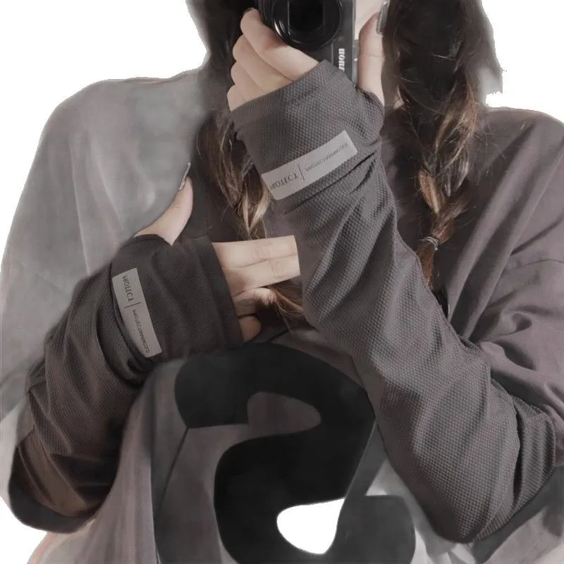 Лето 2025 г., новинка, защита от солнца с рукавами для льда, дышащая УФ-излучение, свободный ледяной шелк, защита для рук для верховой езды на открытом воздухе