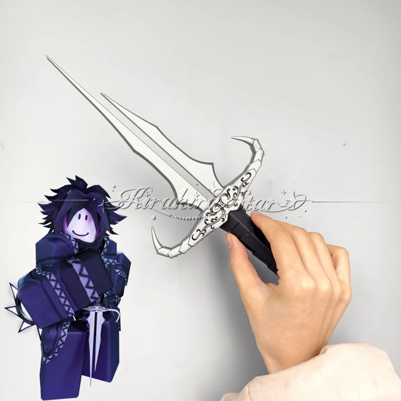 Game Forsaken Two Time Cosplay Prop Forsaken Two Time PVC Stiletto Hand Prop For Adult Halloween Carnival Party Role Play Prop