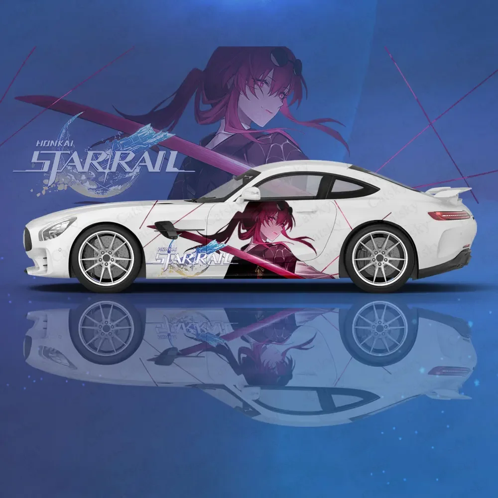 

Anime Honkai Star Rail Kafka Car Sticker Decal Hood Door Body Vinyl Sticker Graphic Wrap New Car Sticker Decoration Accessories