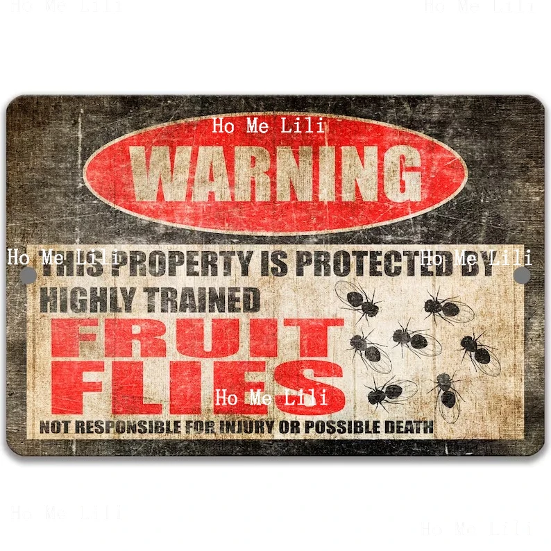 Interesting Falcon Fruit Fly Pigeon Possum Warning Metal Sign Plaque