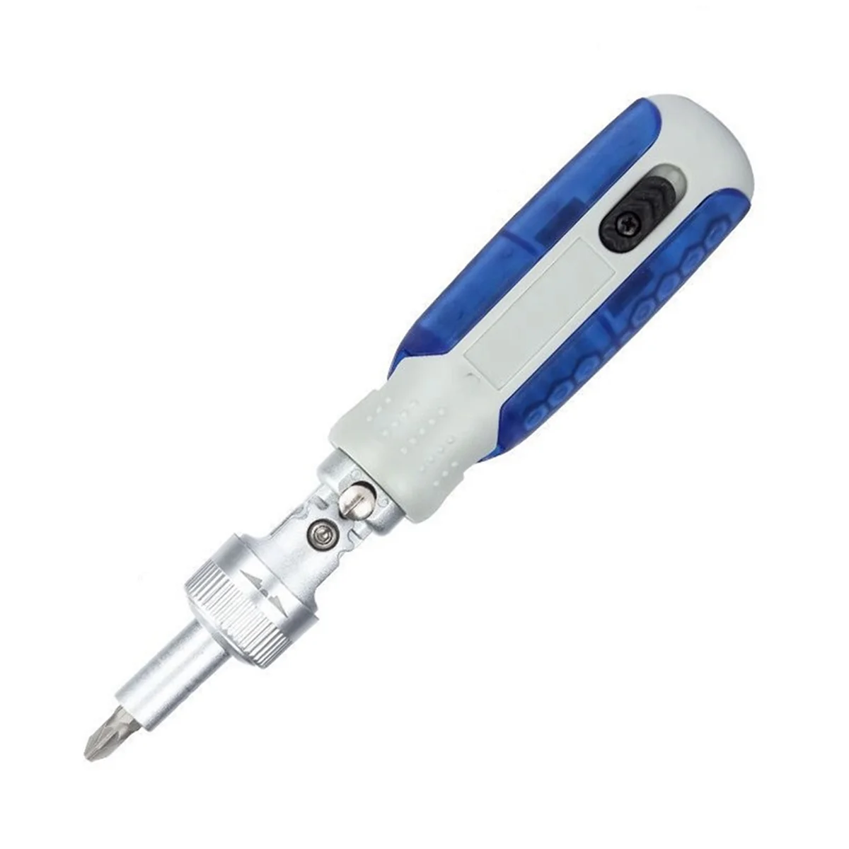 15-In-1 Ratchet Screwdriver Multi-Angle Bidirectional Ratchet Screwdriver Set 180-Degree Rotating Maintenance Tool Blue