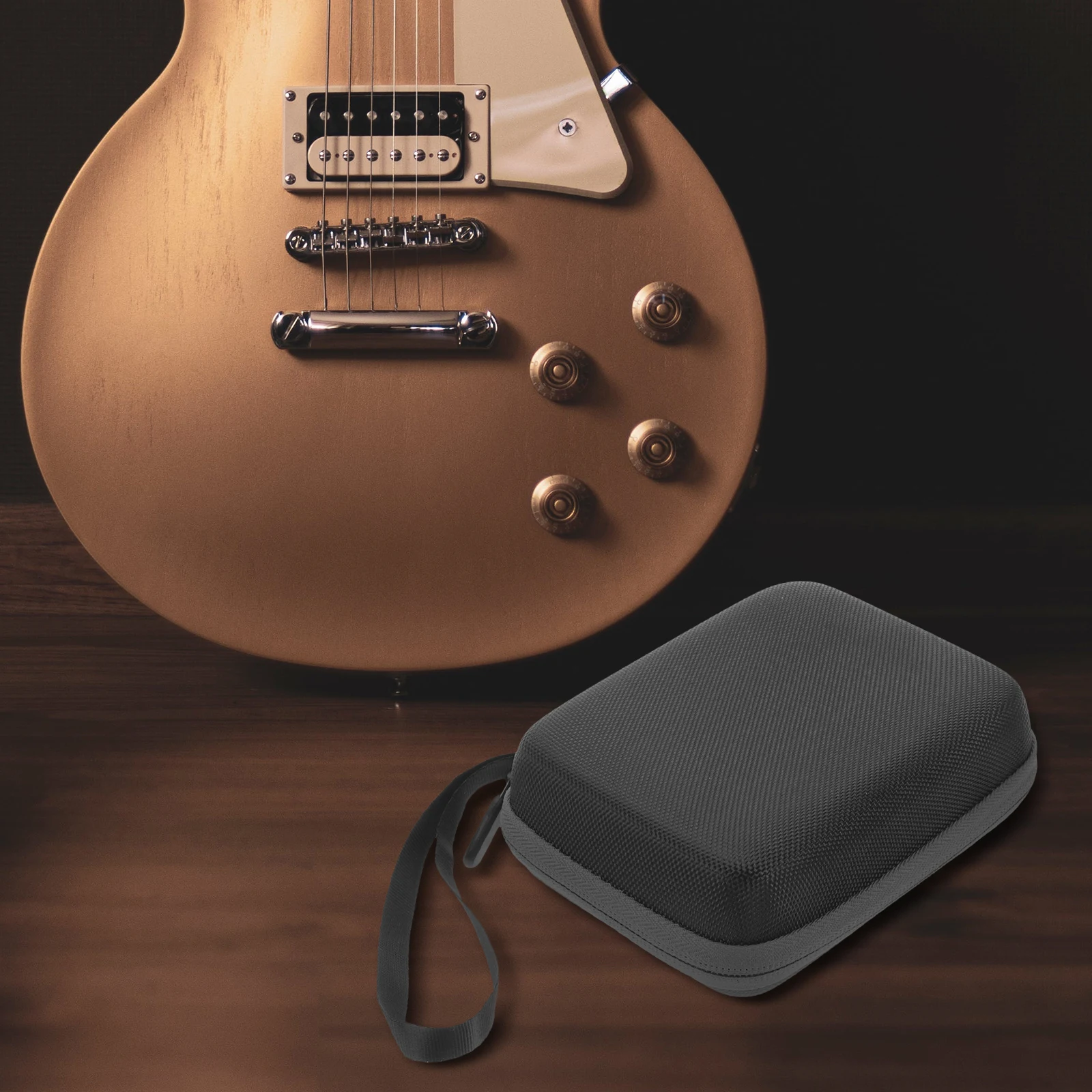 

Pick Storage Box Guitar Case Holder Portable Picks Plectrum Organizer Nylon Bag Mini Shaped Travel Pickholder