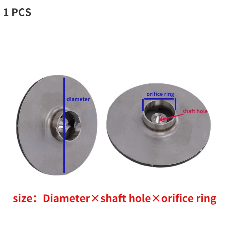 1PC stainless steel jet pump impeller replacement for JET self-priming pump centrifugal pump water pump impeller parts