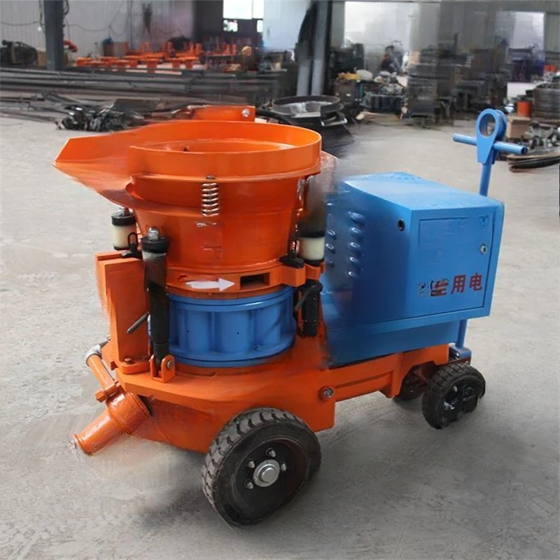

Mine roadway wet shotter PZ-5 spray material flow uniform slope support dust removal and moisture injection performance
