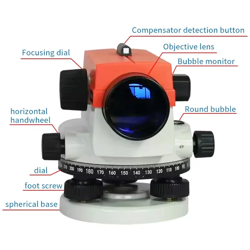 Clear imaging Core Compensation High-precision SEOP Auto level with 32x Auto-leveling Outdoor Surveying and Mapping Instrument