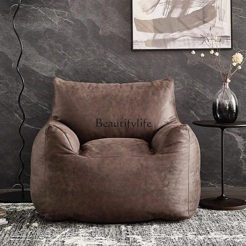 Nordic Sofa Leisure Lazy Bean Bag Sofa Backrest Recliner Study Single Recliner