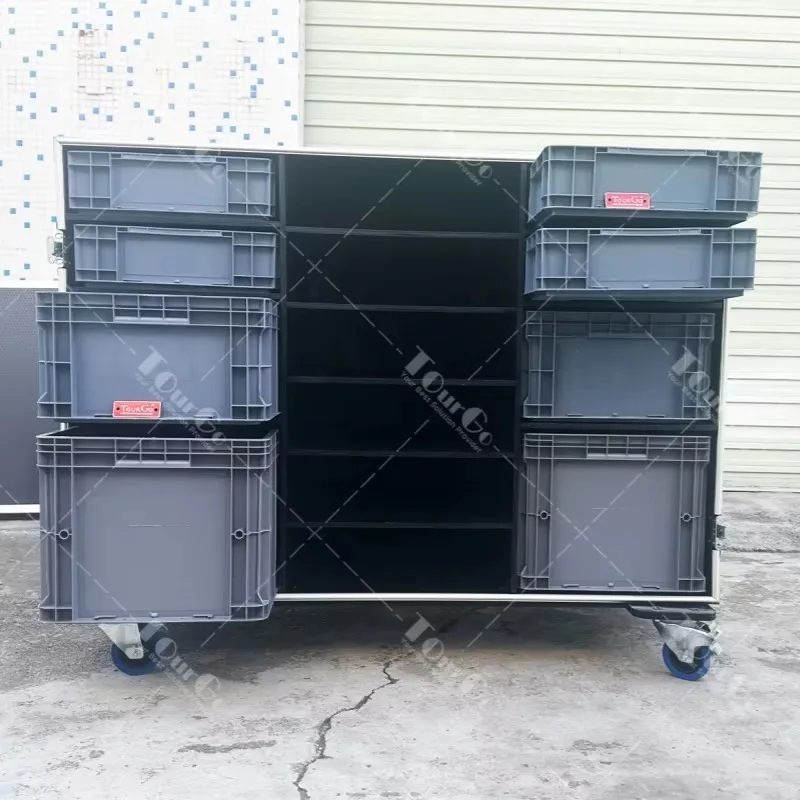 Tool Flight Case with 8-Drawers & 6 Stanley Fatmax Production Storage Utility Transportation Rack Space Case