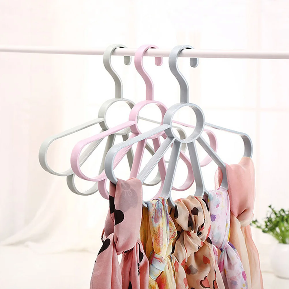 

Scarf Belt Rack Tie Hanger Fan-shaped Petal Nordic Holder Plastic Strong Sunscreen Gentle Curves