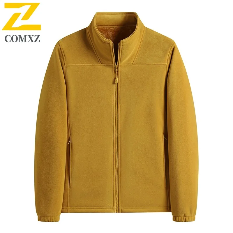 

COMXZ флисовое пальто, минималистичная удобная ветрозащитная куртка для бега, путешествий, долина, модные куртки для скалолазания, мужская одежда