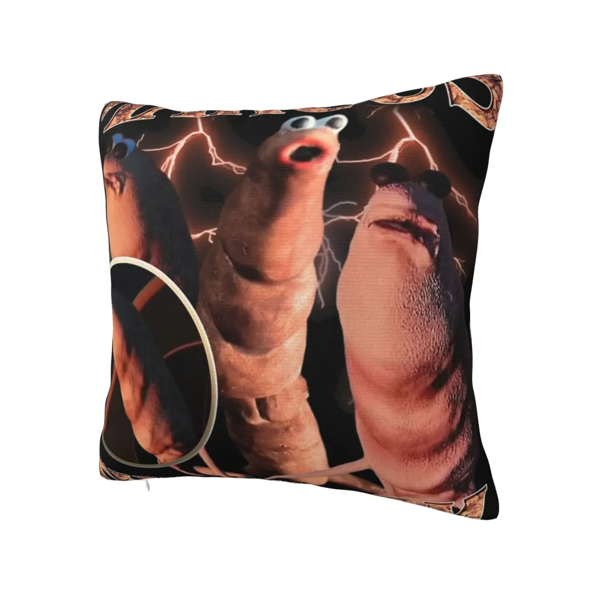 Marcus The Worm Funny Memes Bootleg Pillowcase Printing Polyester Cushion Cover Decoration Pillow Case Cover Chair Square 18''