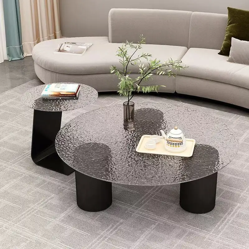 Round Room Decor Coffee Table Vintage Professional Interior Fashion Side Table Aesthetic Mesa Auxiliar Living Room Decoration
