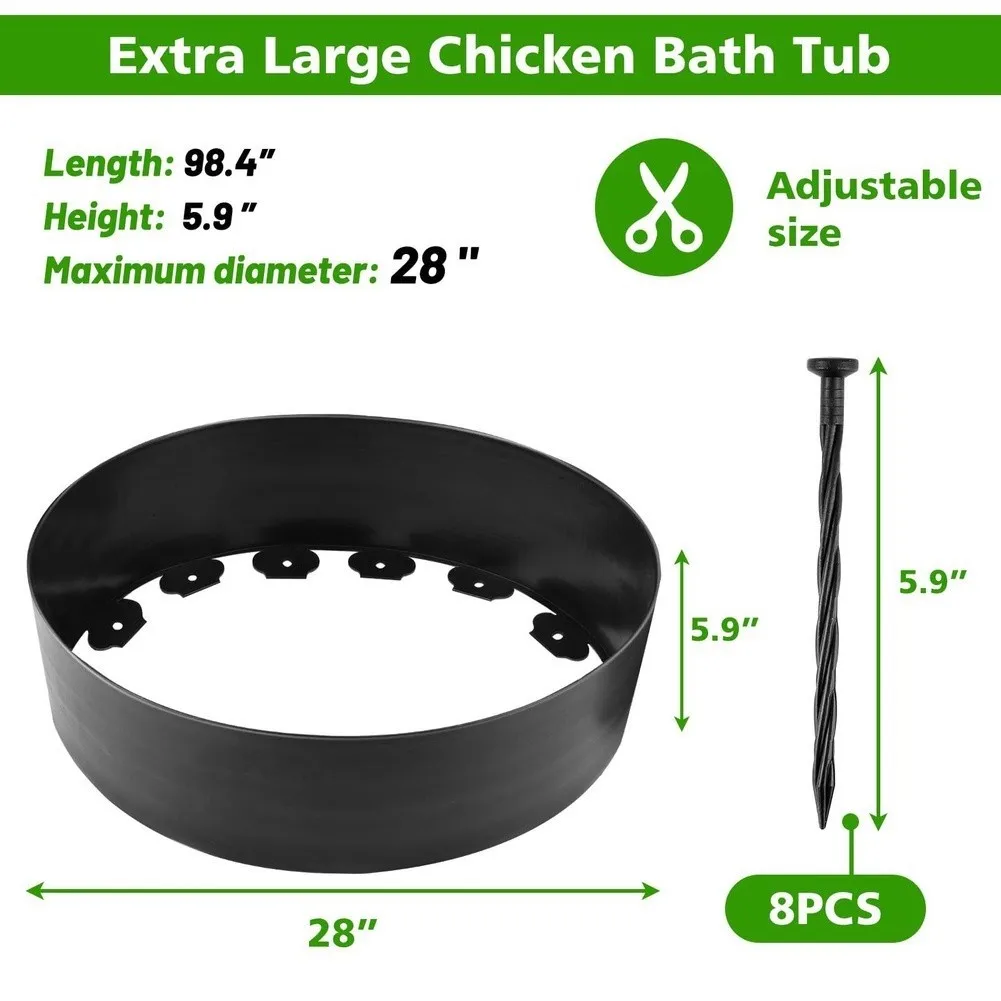 Bottomless Dust Bath Chicken Dust Bath Tub For Natural Dust Bathing Sand Bathing Container Lightweight And Firm